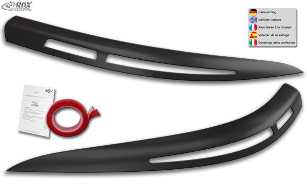 RDX Scheinwerferblenden für BMW 5er E60 / E61 -2007 Böser Blick