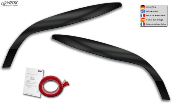 RDX Scheinwerferblenden für RENAULT Megane 3 2008-2013 Böser Blick