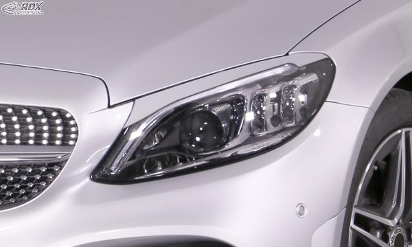 RDX Scheinwerferblenden für MERCEDES C-Klasse W205, S205, C205 (2014+) Böser Blick