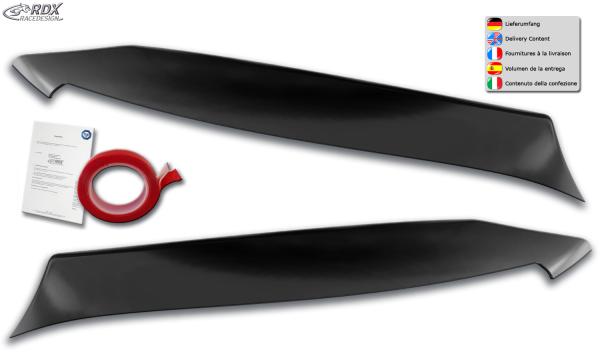 RDX Scheinwerferblenden für MERCEDES C-Klasse W205, S205, C205 (2014+) Böser Blick