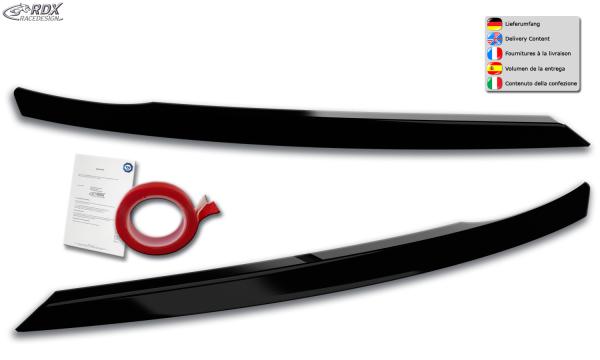 RDX Scheinwerferblenden für SEAT Ateca & CUPRA Ateca (5FP / 2016-2020) schwarz glänzend Böser Blick