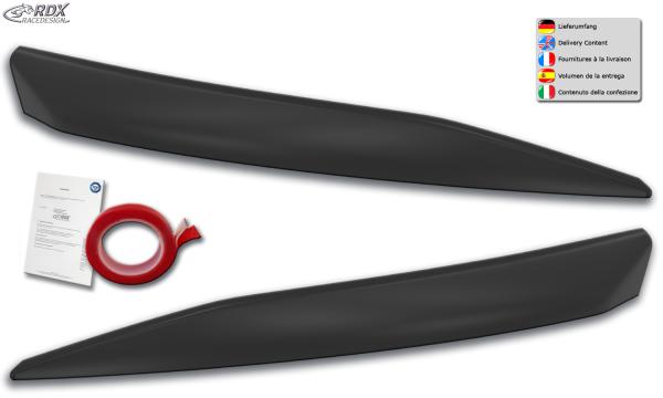 RDX Scheinwerferblenden AUDI A5 (F5) für Serien-LED-Scheinwerfer Böser Blick