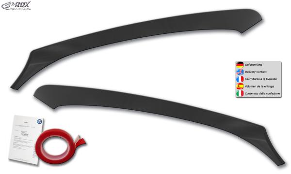 RDX Scheinwerferblenden für MERCEDES Citan (W415 / X / 2012+) Böser Blick