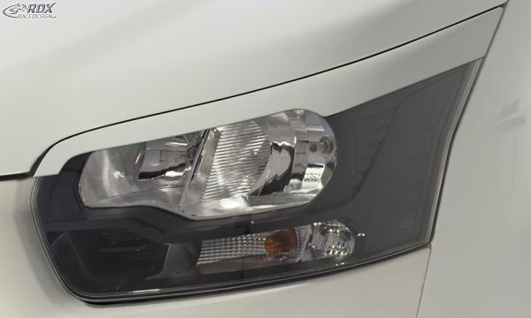 RDX Scheinwerferblenden für FORD Transit (2014-heute) für Xenon- und schwarze Halogen-Scheinwerfer Böser Blick