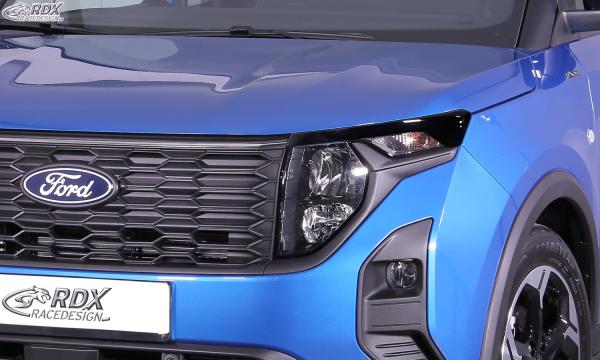 RDX Scheinwerferblenden für FORD Transit Courier & Tourneo Courier (N1P / N3P | 2024+) schwarz glänzend Böser Blick