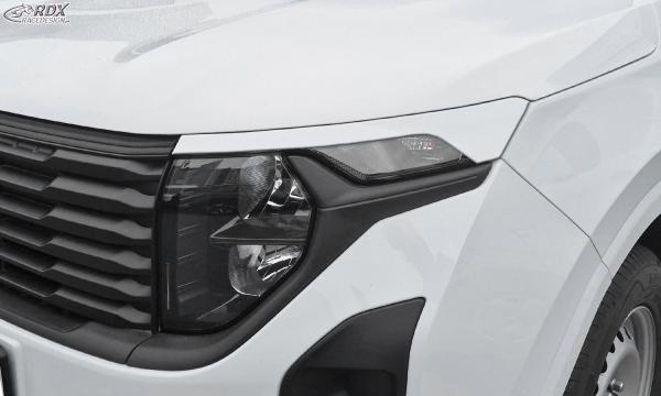 RDX Scheinwerferblenden für FORD Transit Courier & Tourneo Courier (N1P / N3P | 2024+) weiß glänzend Böser Blick