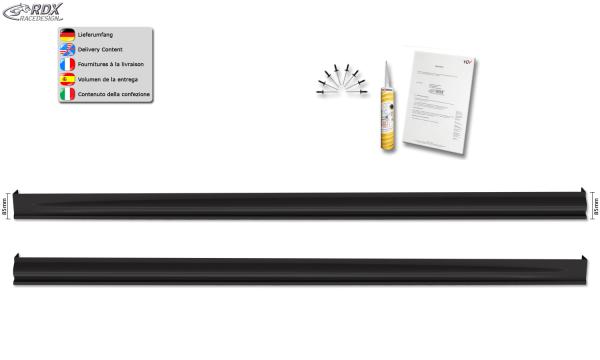 RDX Seitenschweller für PEUGEOT 1007 "Edition"