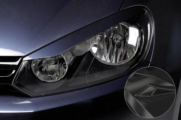 CSR Scheinwerferblenden für VW Golf 6 SB030-G Glossy schwarz Hochglanz (keine Lackierung erforderlich)