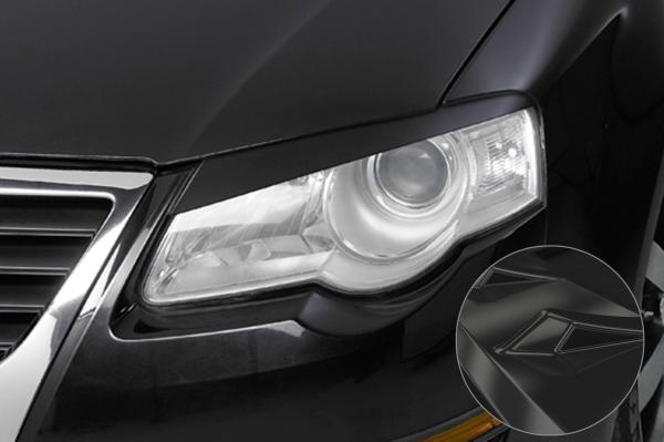 CSR Scheinwerferblenden für VW Passat B6 (Typ 3C) SB035-G Glossy schwarz Hochglanz (keine Lackierung erforderlich)