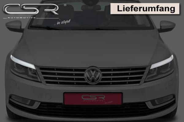 CSR Scheinwerferblenden für VW CC (Typ 35) SB099-G Glossy schwarz Hochglanz (keine Lackierung erforderlich)