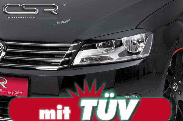 CSR Scheinwerferblenden Carbon Look für VW Passat B7 SB142-C Carbon Look Hochglanz (keine Lackierung erforderlich)