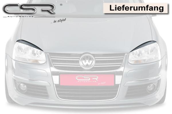 CSR Scheinwerferblenden für VW Golf 5 / Jetta 5 SB160-L Lackierung erforderlich (unlackiert roh)