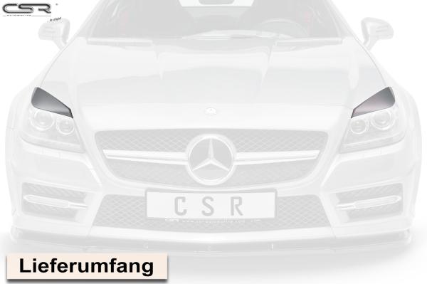 CSR Scheinwerferblenden für Mercedes-Benz SLK / SLC R172 SB284-G Glossy schwarz Hochglanz (keine Lackierung erforderlich)