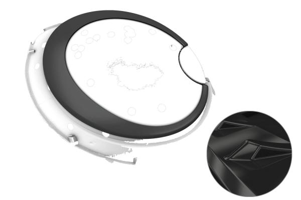 CSR Scheinwerferblenden für Mini R55, R56, R57, R58, R59 SB291-G Glossy schwarz Hochglanz (keine Lackierung erforderlich)