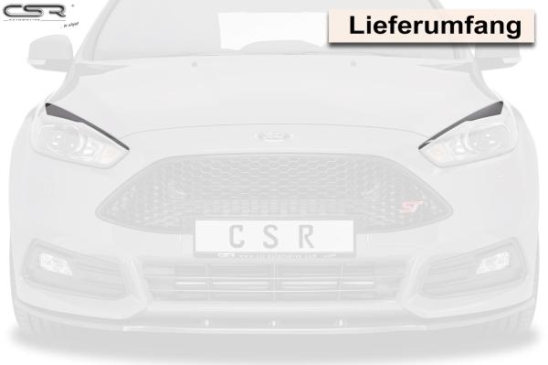 CSR Scheinwerferblenden für Ford Focus MK3 SB294-L Lackierung erforderlich (unlackiert roh)