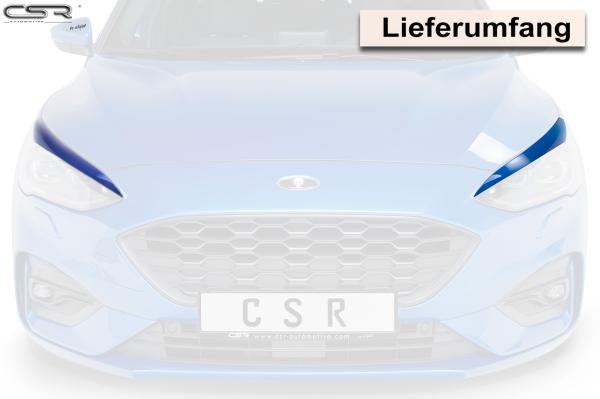 CSR Scheinwerferblenden für Ford Focus MK4 SB295-G Glossy schwarz Hochglanz (keine Lackierung erforderlich)