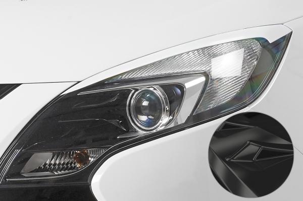 CSR Scheinwerferblenden für Opel Zafira Tourer 3. Gen SB298-G Glossy schwarz Hochglanz (keine Lackierung erforderlich)
