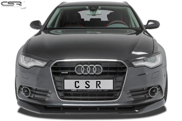 CSR Scheinwerferblenden für Audi A6 4G C7 Xenon SB299-G Glossy schwarz Hochglanz (keine Lackierung erforderlich)