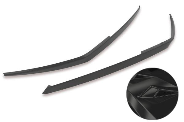 CSR Scheinwerferblenden für Renault Megane II SB305-G Glossy schwarz Hochglanz (keine Lackierung erforderlich)