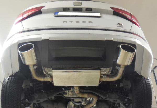 Fox passend für Seat Ateca 5FP - 4x4 Endschalldämpfer quer Ausgang rechts/links - 160x90 Typ 38 rechts/links SE100025-467