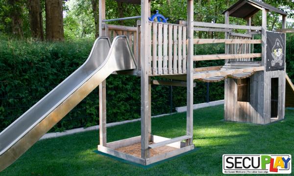 SECUPLAY XL Gummi Mähkante / Rasenkante 100x20x3,6cm grün