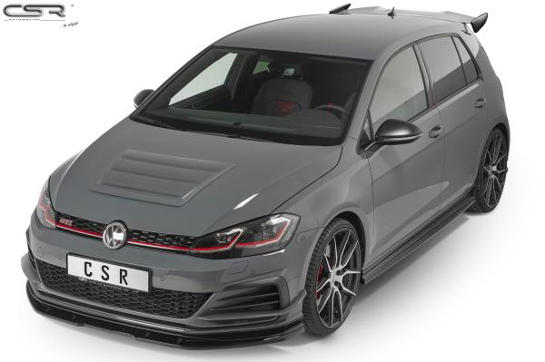 CSR Seitenschweller mit ABE für VW Golf 7 GTI TCR SS457-S strukturiert schwarz matt (keine Lackierung erforderlich)