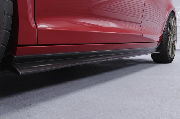 CSR Seitenschweller mit ABE für VW Golf 6 SS460-G Glossy schwarz Hochglanz (keine Lackierung erforderlich)