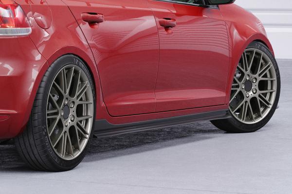 CSR Seitenschweller mit ABE für VW Golf 6 SS460-G Glossy schwarz Hochglanz (keine Lackierung erforderlich)