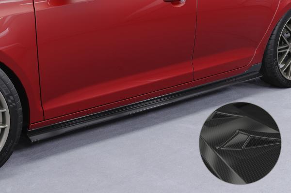 CSR Seitenschweller mit ABE für VW Golf 6 SS460-C Carbon Look Hochglanz (keine Lackierung erforderlich)