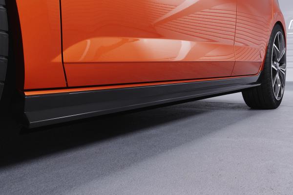 CSR Seitenschweller mit ABE für VW Polo VI 2G Typ AW SS462-G Glossy schwarz Hochglanz (keine Lackierung erforderlich)