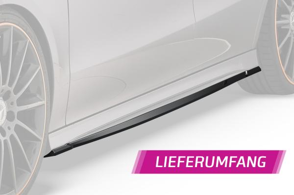 CSR Seitenschweller mit ABE für Mercedes-Benz CLA C118 / X118 AMG-Line SS470-G Glossy schwarz Hochglanz (keine Lackierung erforderlich)