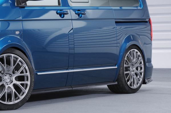 CSR Seitenschweller mit ABE für VW T5 / T6 / T6.1 Bus SS476-G Glossy schwarz Hochglanz (keine Lackierung erforderlich)