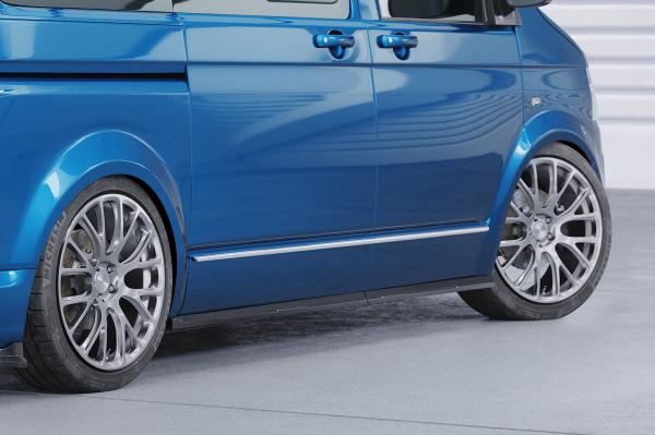 CSR Seitenschweller mit ABE für VW T5 / T6 / T6.1 Bus SS476-G Glossy schwarz Hochglanz (keine Lackierung erforderlich)