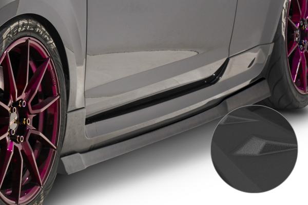 CSR Seitenschweller mit ABE für Ford Focus MK2 ST / Sport SS478-S strukturiert schwarz matt (keine Lackierung erforderlich)