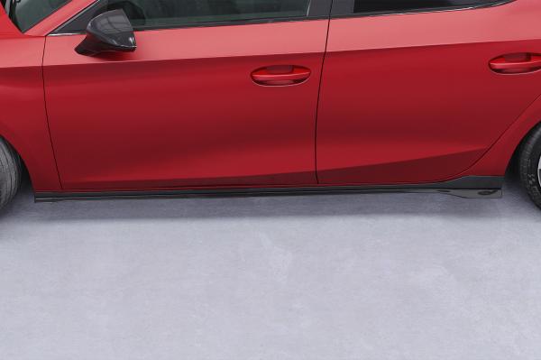 CSR Seitenschweller mit ABE für Seat/Cupra Leon 4 (Typ KL) SS480-S strukturiert schwarz matt (keine Lackierung erforderlich)