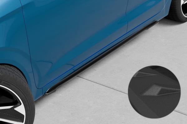 CSR Seitenschweller mit ABE für Hyundai i10 (3. Generation) SS483-S strukturiert schwarz matt (keine Lackierung erforderlich)