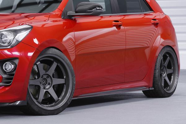 CSR Seitenschweller mit ABE für Kia Rio (YB) SS485-G Glossy schwarz Hochglanz (keine Lackierung erforderlich)