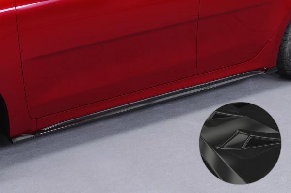 CSR Seitenschweller mit ABE für Kia Rio (YB) SS485-G Glossy schwarz Hochglanz (keine Lackierung erforderlich)