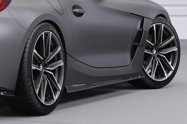 CSR Seitenschweller mit ABE für BMW Z4 (G29) M-Paket / M40i SS486-G Glossy schwarz Hochglanz (keine Lackierung erforderlich)