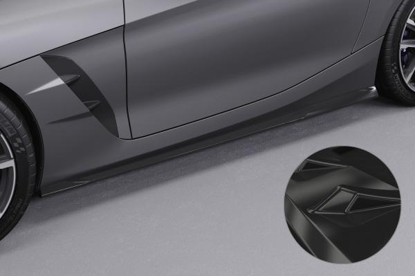CSR Seitenschweller mit ABE für BMW Z4 (G29) M-Paket / M40i SS486-G Glossy schwarz Hochglanz (keine Lackierung erforderlich)