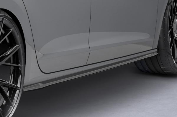 CSR Seitenschweller mit ABE für Seat Leon 3 (Typ 5F) Cupra/FR SS488-G Glossy schwarz Hochglanz (keine Lackierung erforderlich)