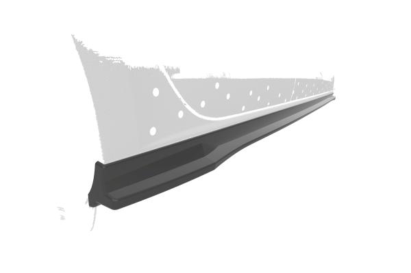 CSR Seitenschweller mit ABE für Seat Leon 3 (Typ 5F) Cupra/FR SS488-G Glossy schwarz Hochglanz (keine Lackierung erforderlich)