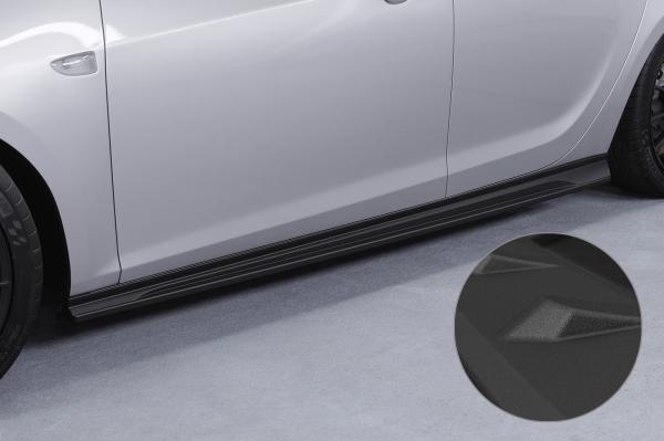 CSR Seitenschweller mit ABE für Opel Astra J Sports Tourer SS504-S strukturiert schwarz matt (keine Lackierung erforderlich)