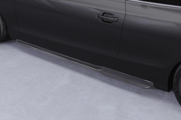 CSR Seitenschweller mit ABE für Audi A5 8T Coupe und Cabrio SS512-G Glossy schwarz Hochglanz (keine Lackierung erforderlich)