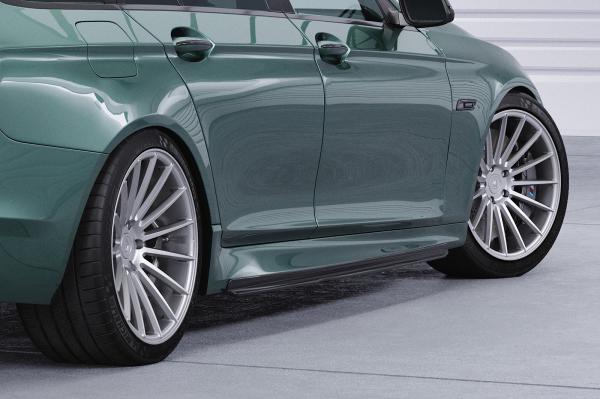 CSR Seitenschweller mit ABE für BMW 5er F10 / F11 M-Paket SS515-G Glossy schwarz Hochglanz (keine Lackierung erforderlich)