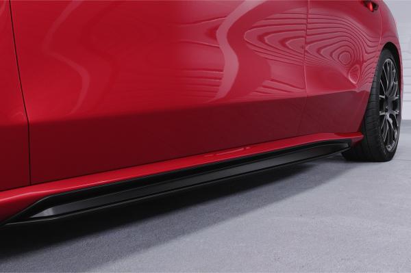 CSR Seitenschweller mit ABE für Ford Focus MK4 Turnier SS518-C Carbon Look Hochglanz (keine Lackierung erforderlich)