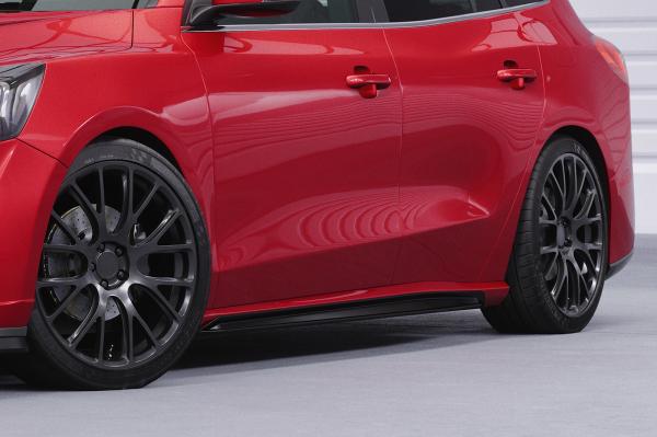 CSR Seitenschweller mit ABE für Ford Focus MK4 Turnier SS518-C Carbon Look Hochglanz (keine Lackierung erforderlich)