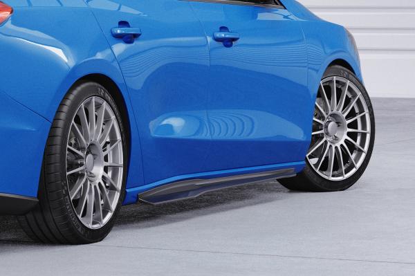 CSR Seitenschweller mit ABE für Ford Focus MK4 Turnier ST/ST-Line SS519-G Glossy schwarz Hochglanz (keine Lackierung erforderlich)