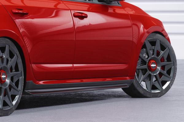 CSR Seitenschweller mit ABE für Skoda Octavia 3 Typ 5E SS523-G Glossy schwarz Hochglanz (keine Lackierung erforderlich)