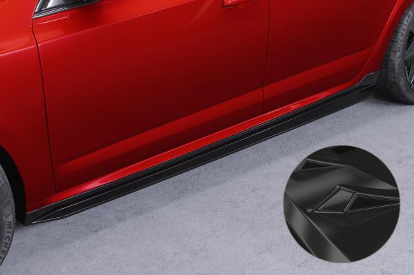 CSR Seitenschweller mit ABE für Skoda Octavia 3 Typ 5E SS523-G Glossy schwarz Hochglanz (keine Lackierung erforderlich)